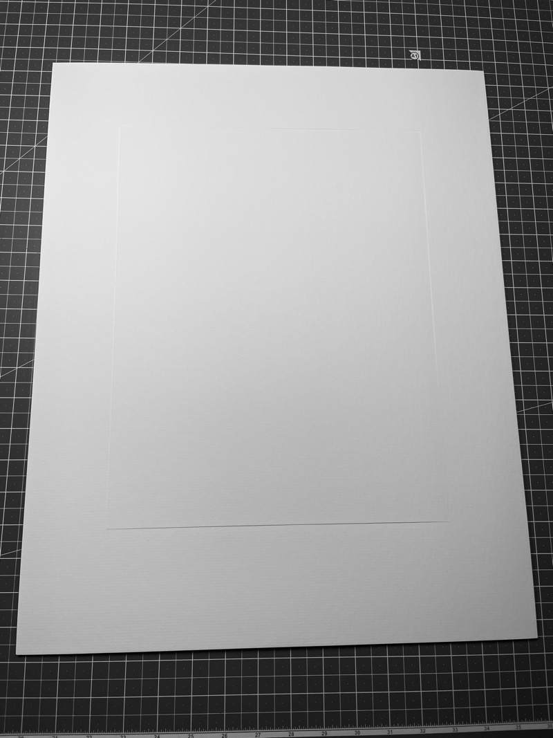 print mount with the cutout place back in